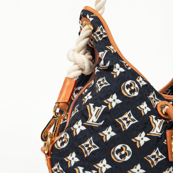 Louis Vuitton Bulles MM Navy Monogram Rope-Tassel Hobo Bag - Picture 7 of 14